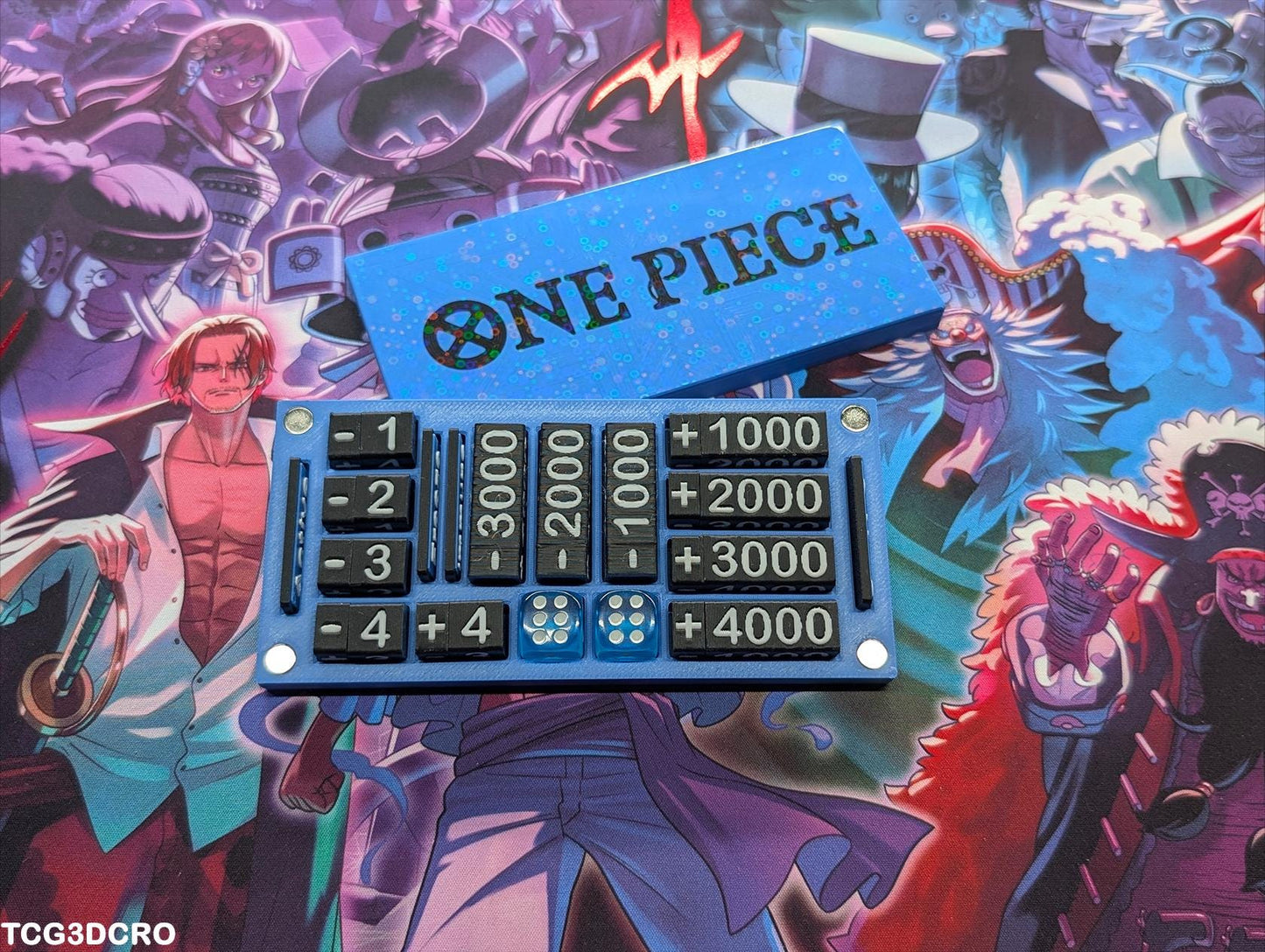 One Piece TCG Counter Token Tray – Power, Cost, and Status Tracker [Power Focus]