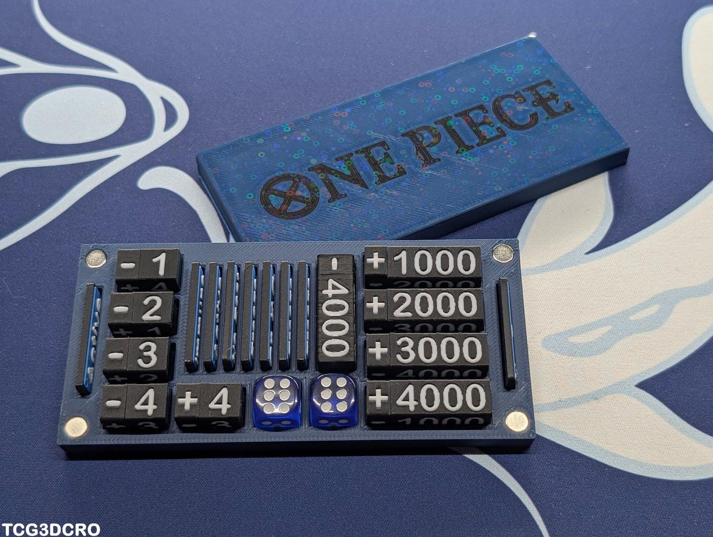 One Piece TCG Counter Token Tray – Power, Cost, and Status Tracker