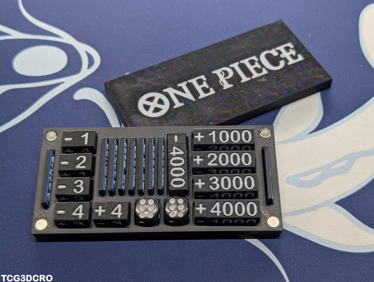 One Piece TCG Counter Token Tray – Power, Cost, and Status Tracker